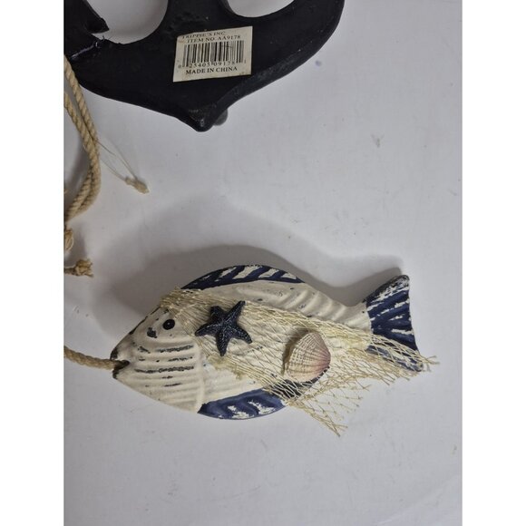 Vintage Trippie's Nautical  Anchors And Distressed Fish Resin - Picture 5 of 15